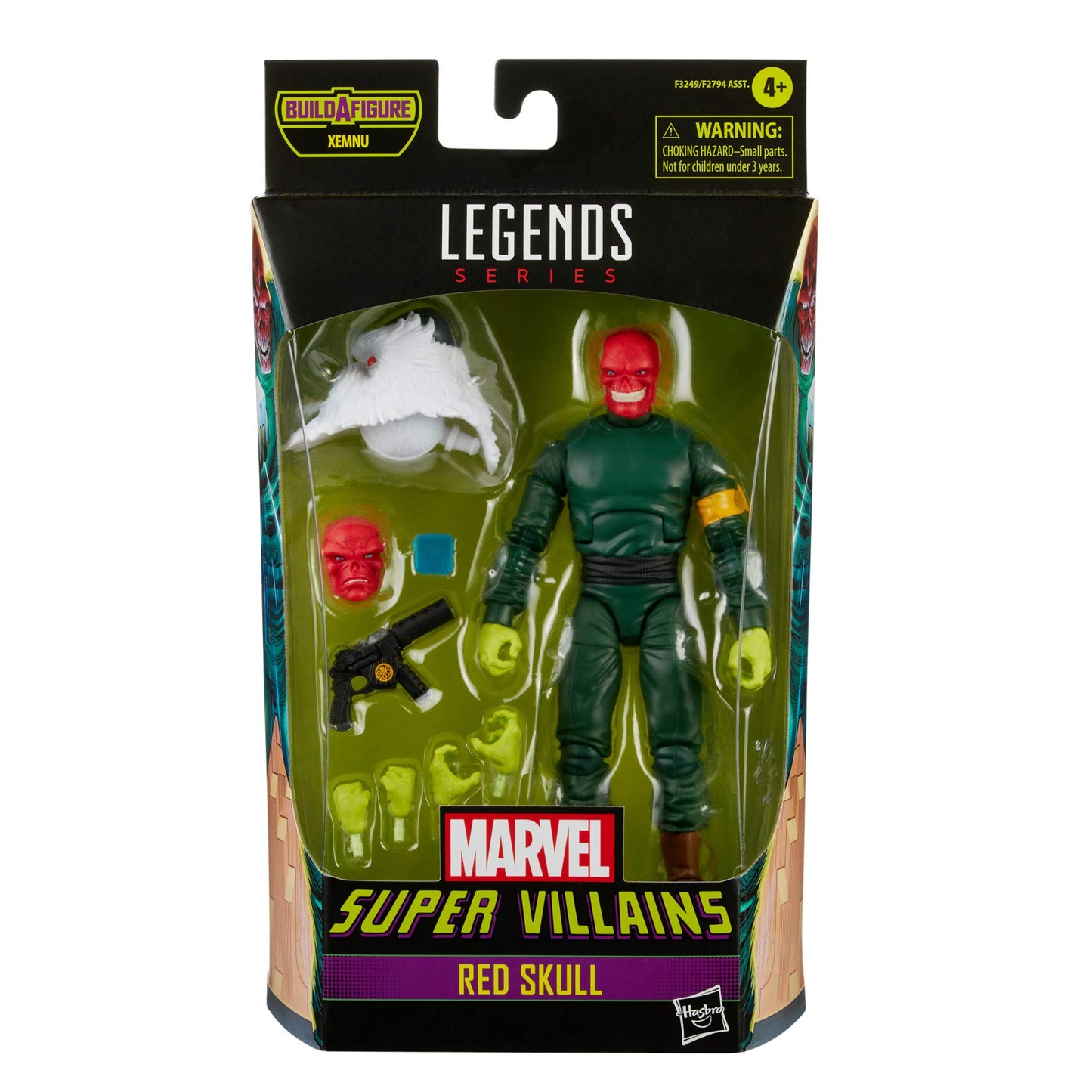 Hasbro Marvel Hasbro Legends Series 6-Inch Collectible Action Red Skull Figure And 7 Accessories And 1 Build-A-Figure Part, Premium Design