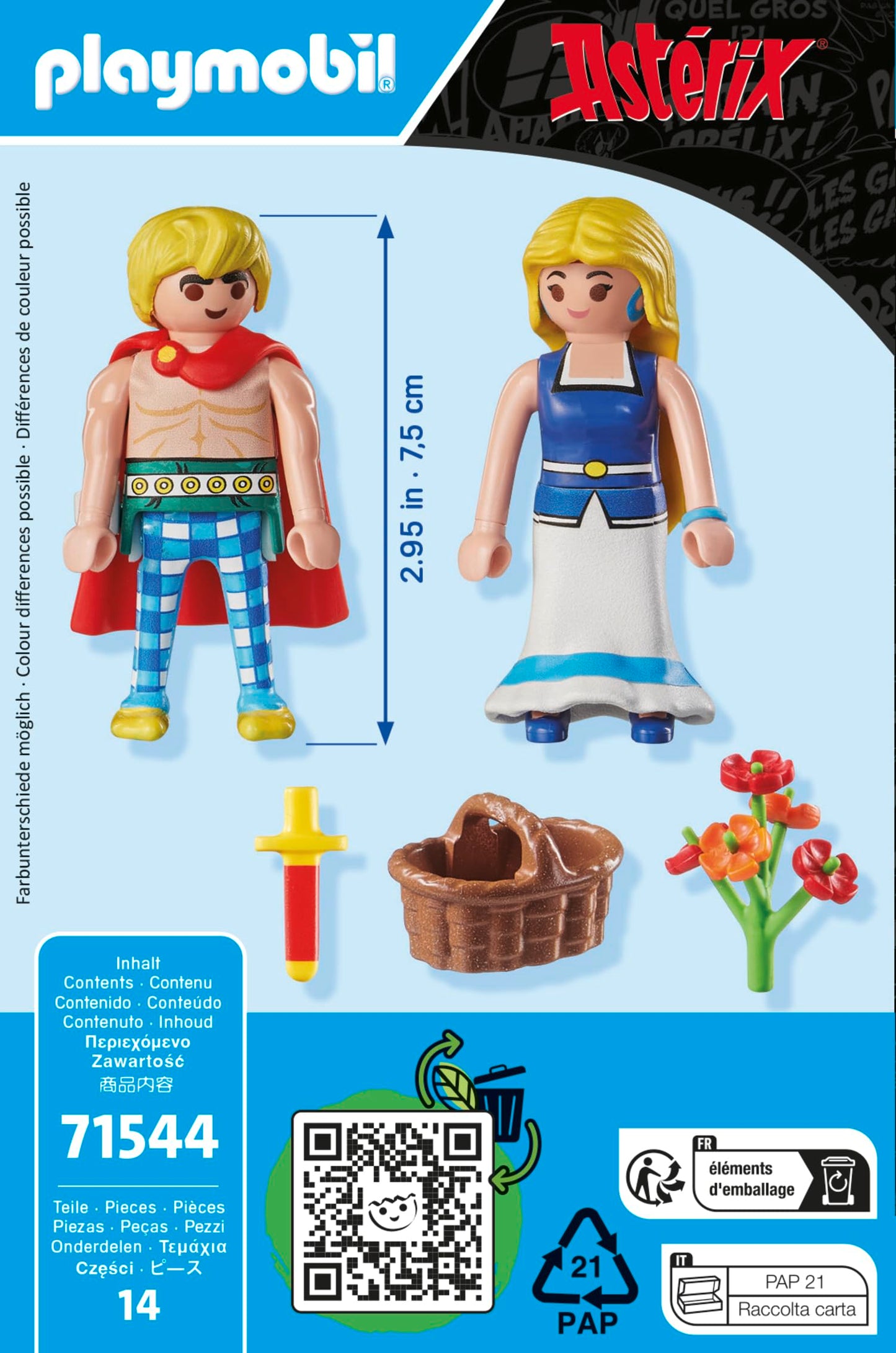 Playmobil | Asterix | Tragicomix And Falbala | Couple In Love From The Asterix Universe | Toy For Children From 5 Years | 71544