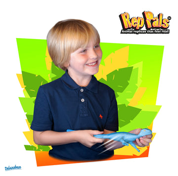 Rep Pals - Tokay Lizard, Stretchy Toy from Deluxebase. Super Stretchy Animal replicas That Feel Real, Great for Kids