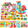 Aprilwolf 59 PCS 3 in 1 Dough Sets for Kids Ages 2-4-8, Art Crafts Dough Tools Kit, Ice Cream Playset Noodle Hamburger Maker Mac