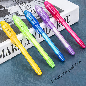 Invisible Ink Pen For Kids 16Pcs: Spy Pens With Uv Light Party Favors - School Classroom Students Prizes - Magic Gifts Birthday