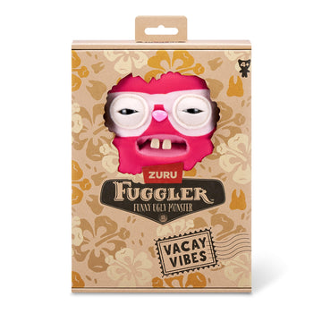 Fuggler Vacay Vibes By Zuru, Funny Ugly Monster, Plush, Collectible, Toy (Rabid Rabbit - Red)