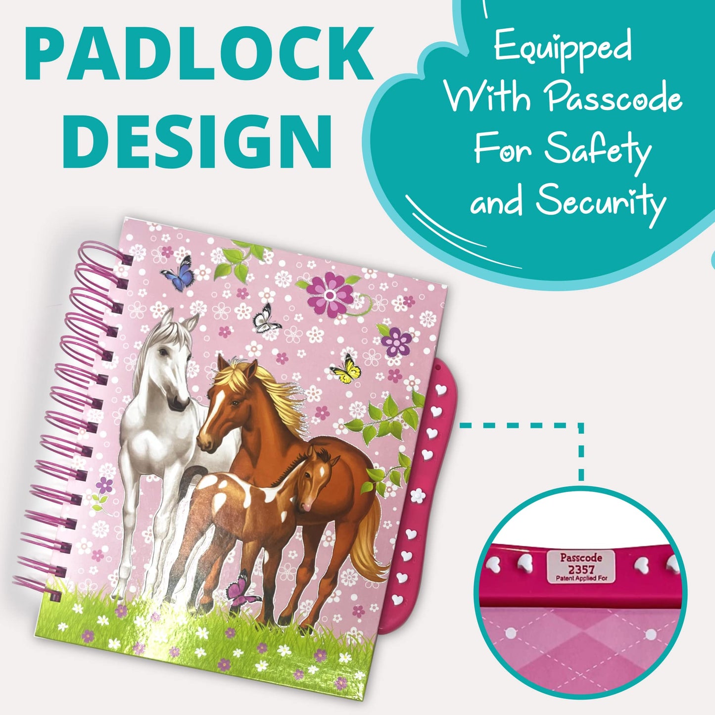Horse Scrapbook Kit for Girls | Equestrian DIY Scrapbooking Kit for Little Girl and Tween Gifts | 114 Piece Scrapbook and Statio