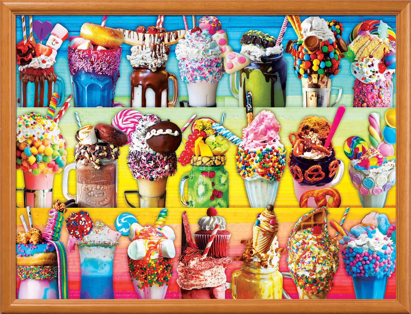 Masterpieces Trendz - Freakshakes 300Pc Ezgrip Puzzle Multicolor, 18'' X 24''