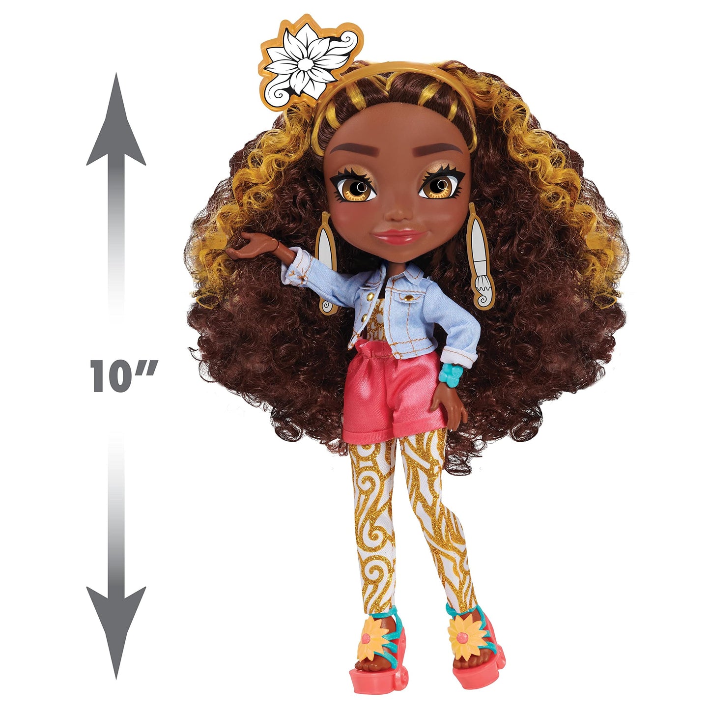 Art Squad Vannah 10-Inch Doll & Accessories With Diy Craft Painting Project, Brown Hair, Kids Toys For Ages 3 Up By Just Play