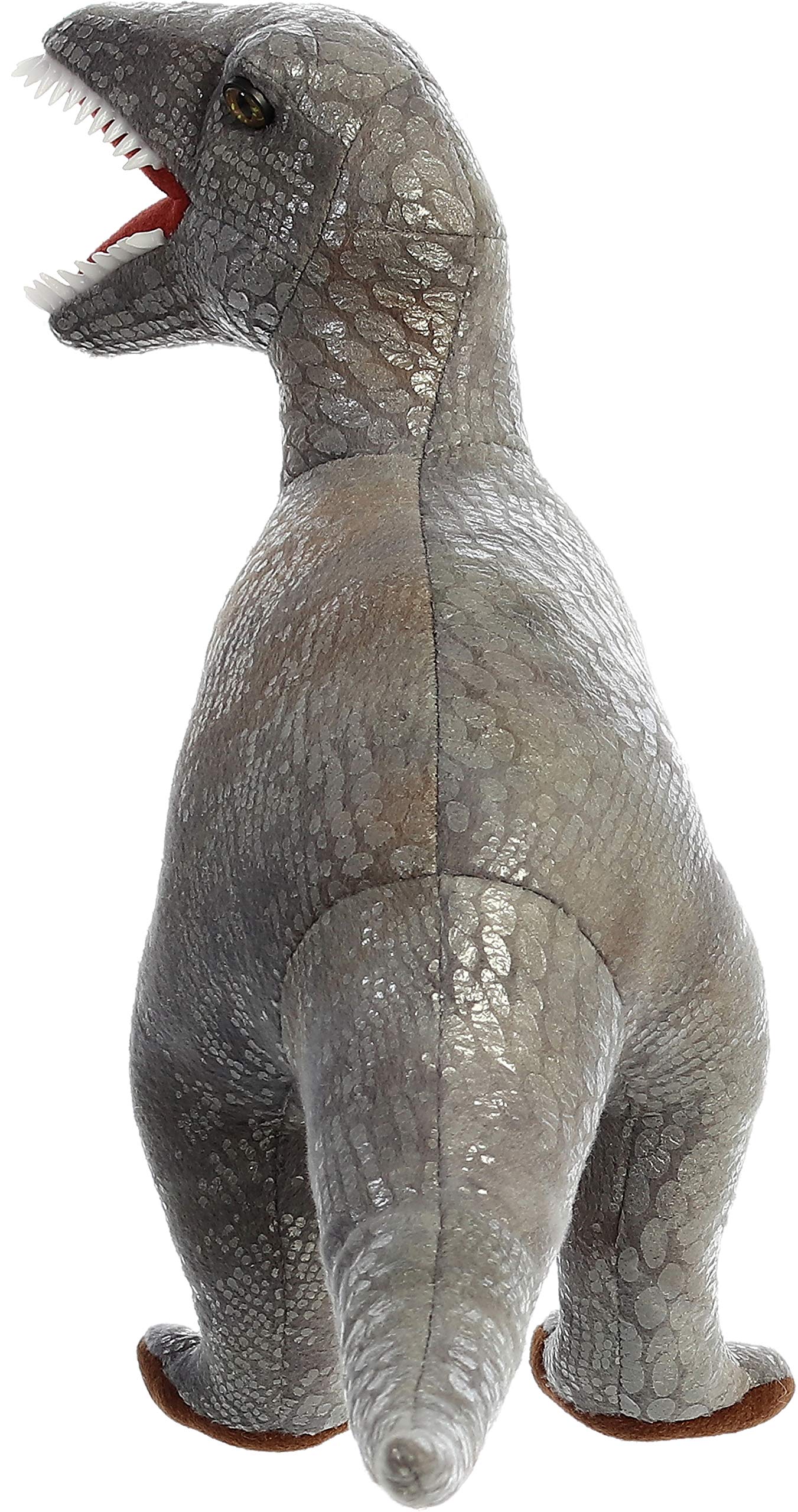 Aurora® Ferocious Dinos & Dragons Velociraptor Stuffed Animal - Prehistoric Fun - Cuddly Companions - Gray 12 Inches