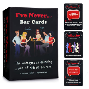 I'Ve Never...? Bar Cards - Hilarious Truth Or Dare Game For Parties, Vacations, And Game Nights, Perfect For Friends And Adults