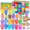 50 Pack Mini Butter Slime Kit, Scented Slime For Girls And Boys, Soft & Non-Sticky Cotten Candy Fruit Slime Party Favor Gifts, D