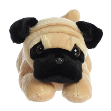 Aurora Flopsie 12 Pug-Ger Plush Toy - Multi Color, Soft Stuffed Animal for Kids and Collectors