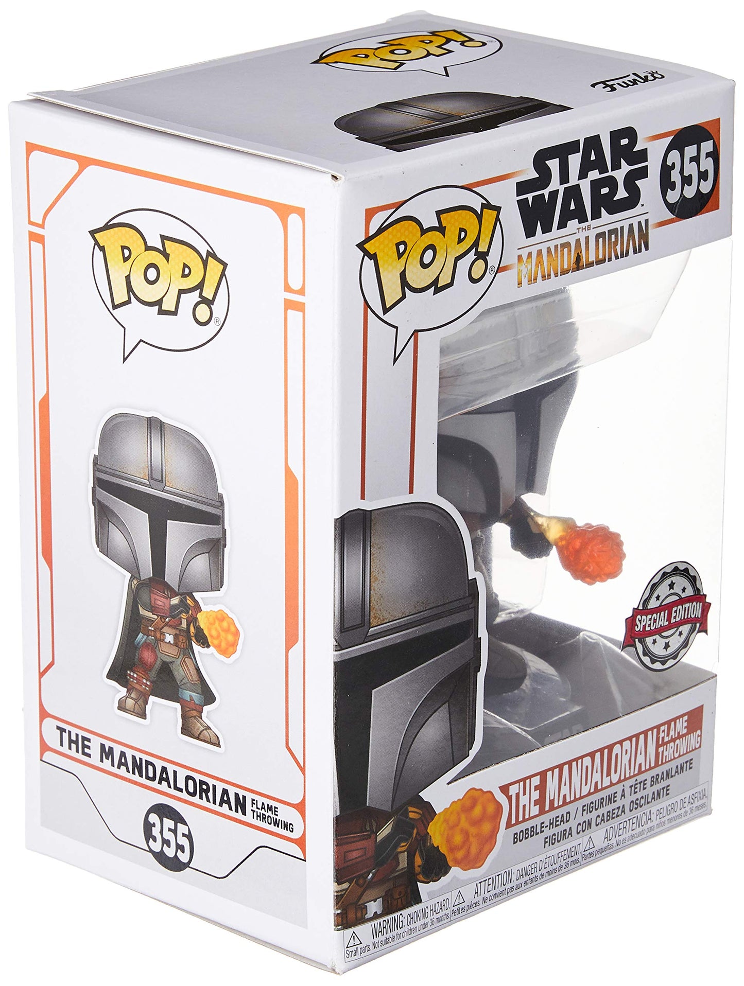 Funko Pop Star Wars The Mandalorian With Flame Exclusive