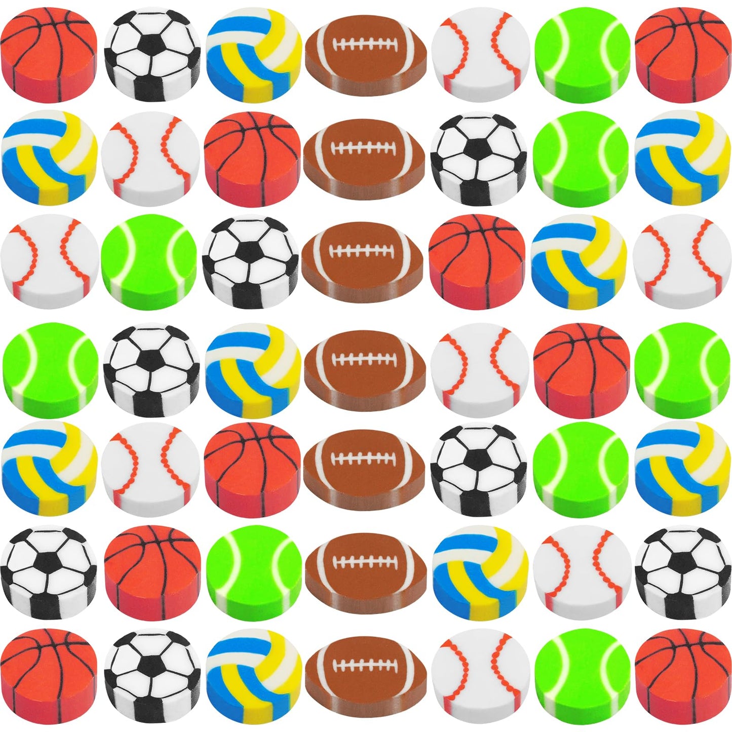 300 Pieces Sports Erasers Football Erasers Mini Erasers Assortment Kids Fun Erasers Tiny Erasers Novelty Pencil Erasers Bulk Min