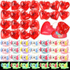 Syhood 28 Pcs Valentines Party Favors Set Toys Luminous Axolotl Filled Hearts Kawaii Animal Resin Axolotl Toy for Valentines Da