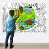 ALEX Art, Giant Coloring Poster - Animals Jumbo Table Wall Coloring Sheets - Super Huge Large Coloring Posters for Kids - Art Ho