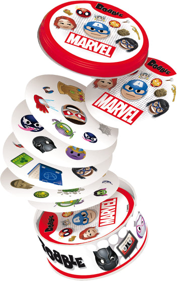 Asmodee | Dobble Marvel Emoji | Card Game | Ages 6+ | 2-8 Players | 15 Minutes Playing Time