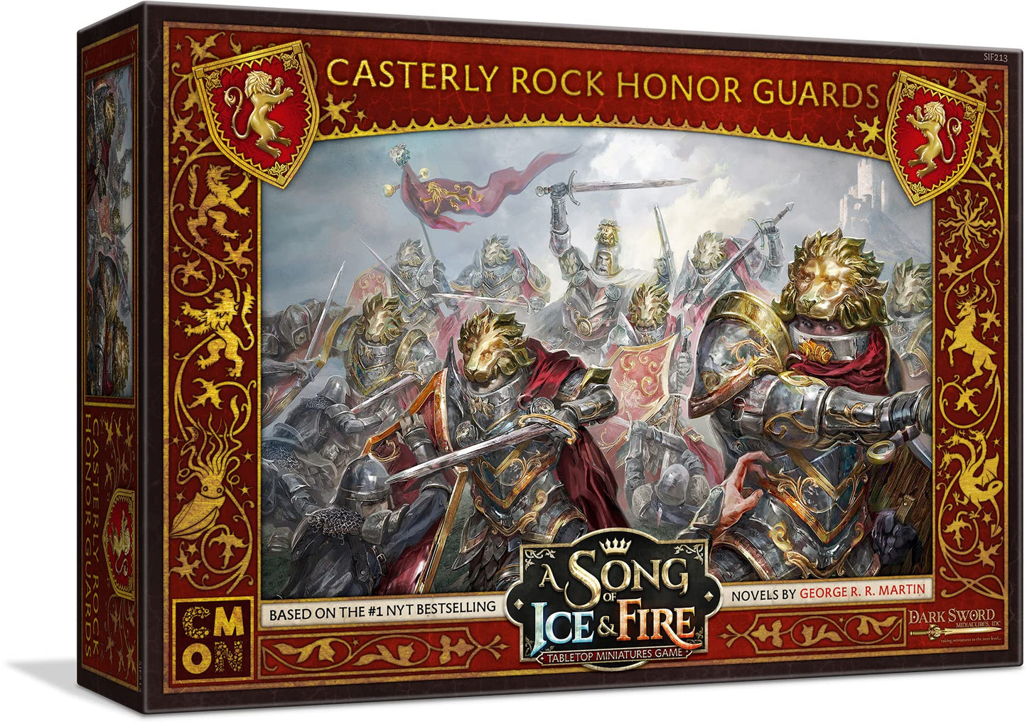Cmon A Song Of Ice And Fire Tabletop Miniatures Game Casterly Rock Honor Guards Unit Box - Elite Protectors For Epic Battles! St