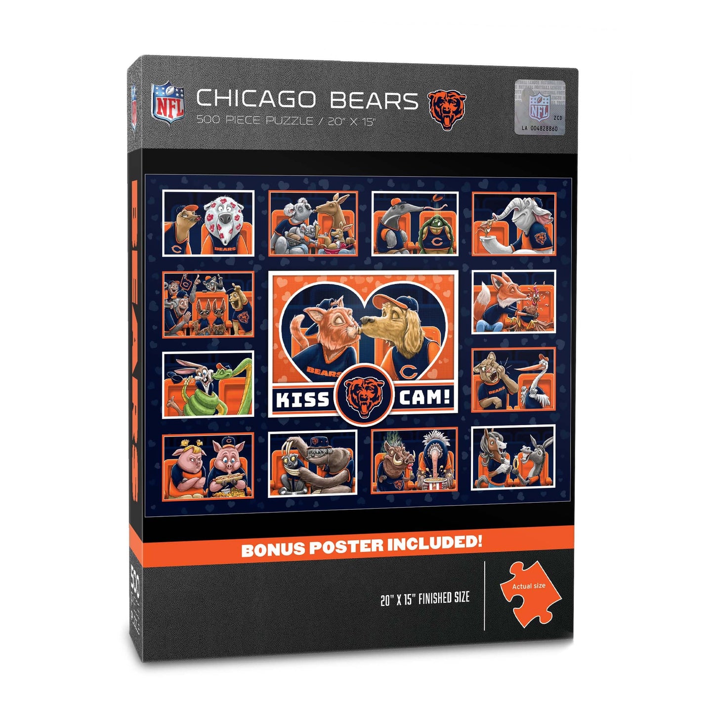 YouTheFan NFL Chicago Bears Kiss Cam 500pc Puzzle