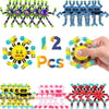 12 Pcs Transformable Fidget Spinner Toys For Kids & Adults,Stress Relief Sensory Toys For Boys & Girls, Fingertip Gyros For Adhd
