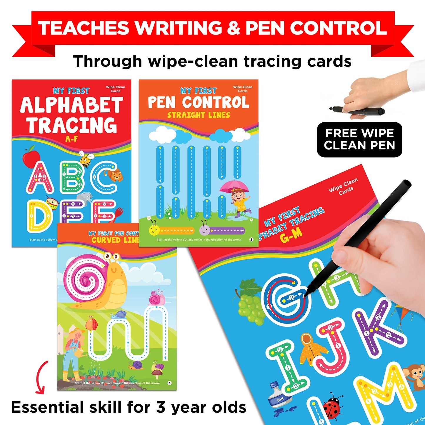 Learnabee Multicolor Learning Toys for 3 Year Olds | Educational Board Books & Fun Activities | Perfect Gift for Kids