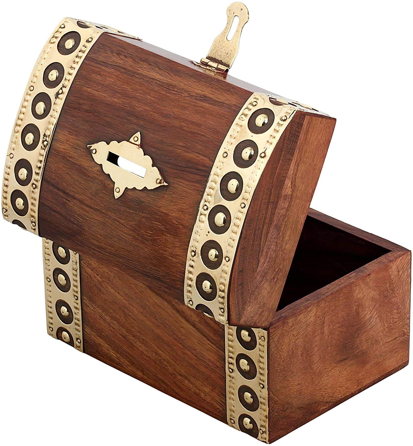Iblay Coin Bank Money Saving Box - Banks For Kids & Adults - Wood Vacation Piggy Bank (Design_3)