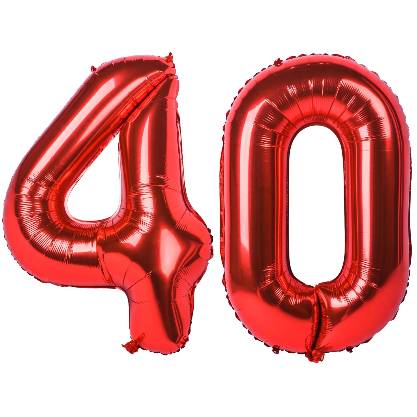 40 In Red Number Balloons Helium Foil Mylar Balloon Birthday Party Banquet Decoration Digital 40