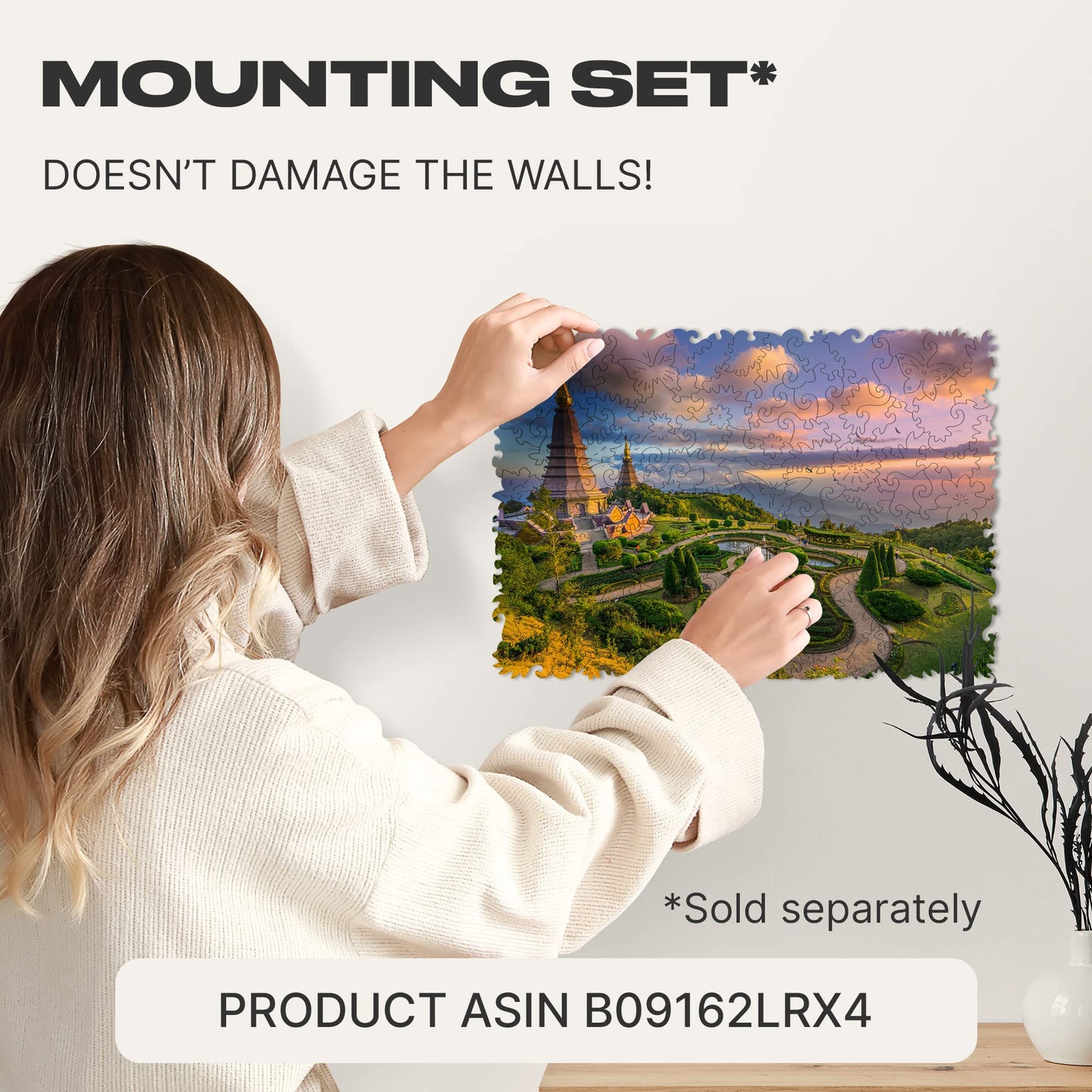 Unidragon Original Wooden Jigsaw Puzzles - Nature Chiang Mai, 125 Pcs, Small 9'X6.2', Beautiful Gift Package, Unique Shape Best Gift For Adults And Kids