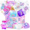 Unicorn Slime Kit For Girls Diy Slime Making Kit With Glitter Add Ins Foam Jelly Cubes Christmas Birthday Party Favors Present C