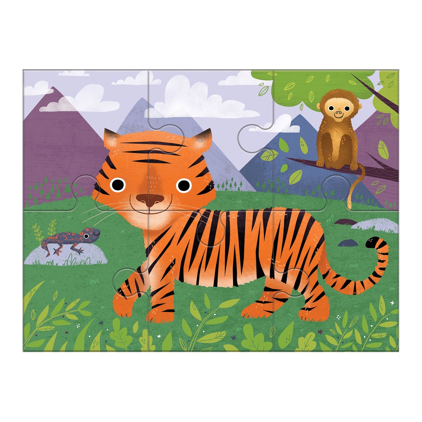 Mudpuppy Animals Of The World 4-In-A-Box Puzzle Set, 12