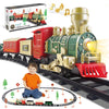 Juqu Train Set-Electric Train Sets For Boys Toddlers Classical Train Toys,Battery-Powered Locomotive Engine With Sound And Light
