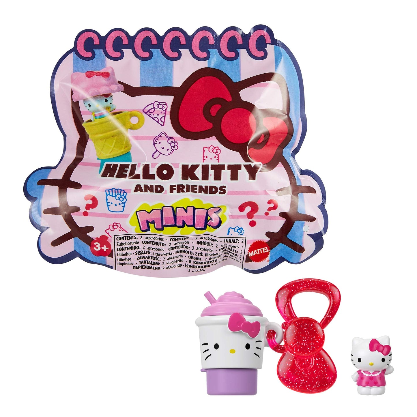 Mattel Sanrio Surprise Minis Figures (1.5-In) - Self-Stamper, Pencil-Topper And Keychain, Stationery Accessories, Great Gift For Ages 3Y+