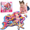 Benben Floor Puzzles, 26”X 27.5” Mermaid Puzzles For Kids Ages 4-6, 52 Piece Large Jigsaw Puzzles For Toddlers, Mermaid Toys Birthday Gift For Girls Boys