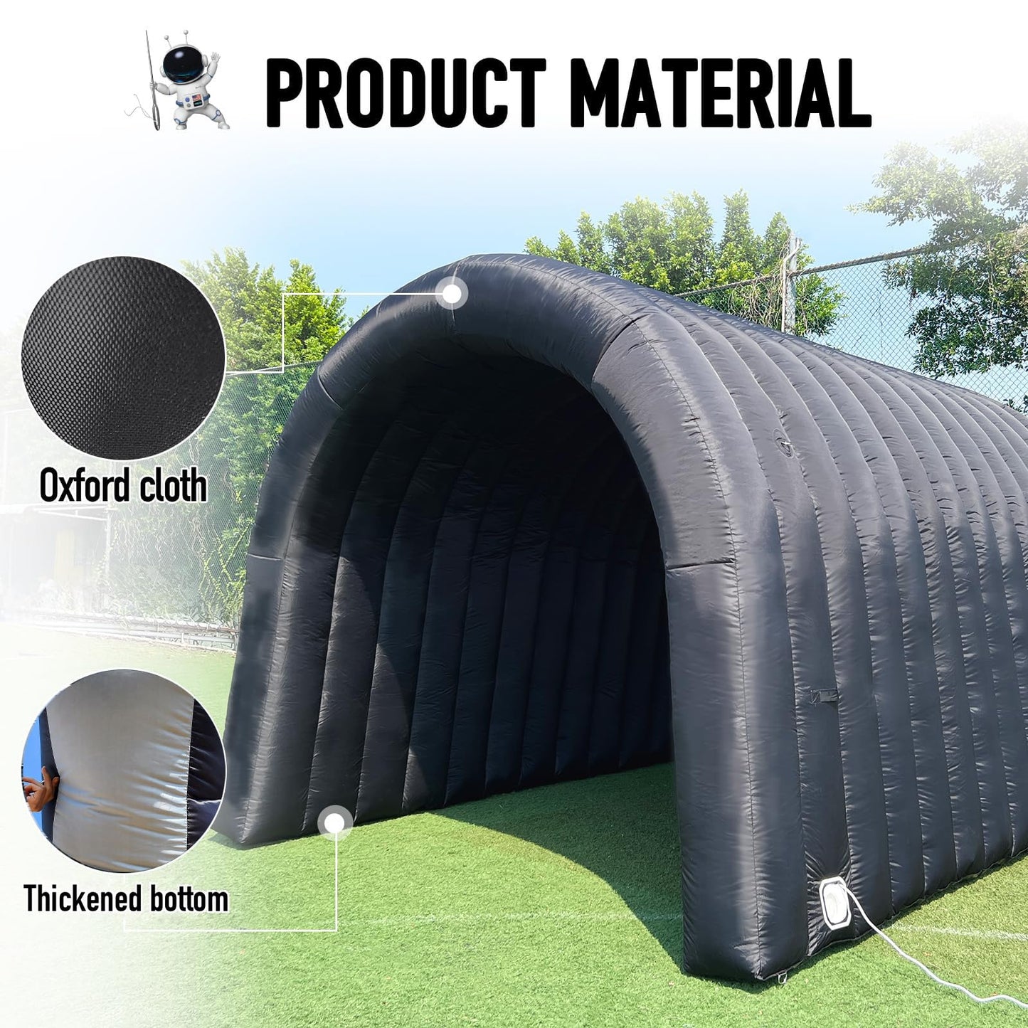 Sewinfla Inflatable Tunnel Sports Tunnel Entrance with Internal Blower Inflatable Tunnel Tent for Business Advertising Event Exh