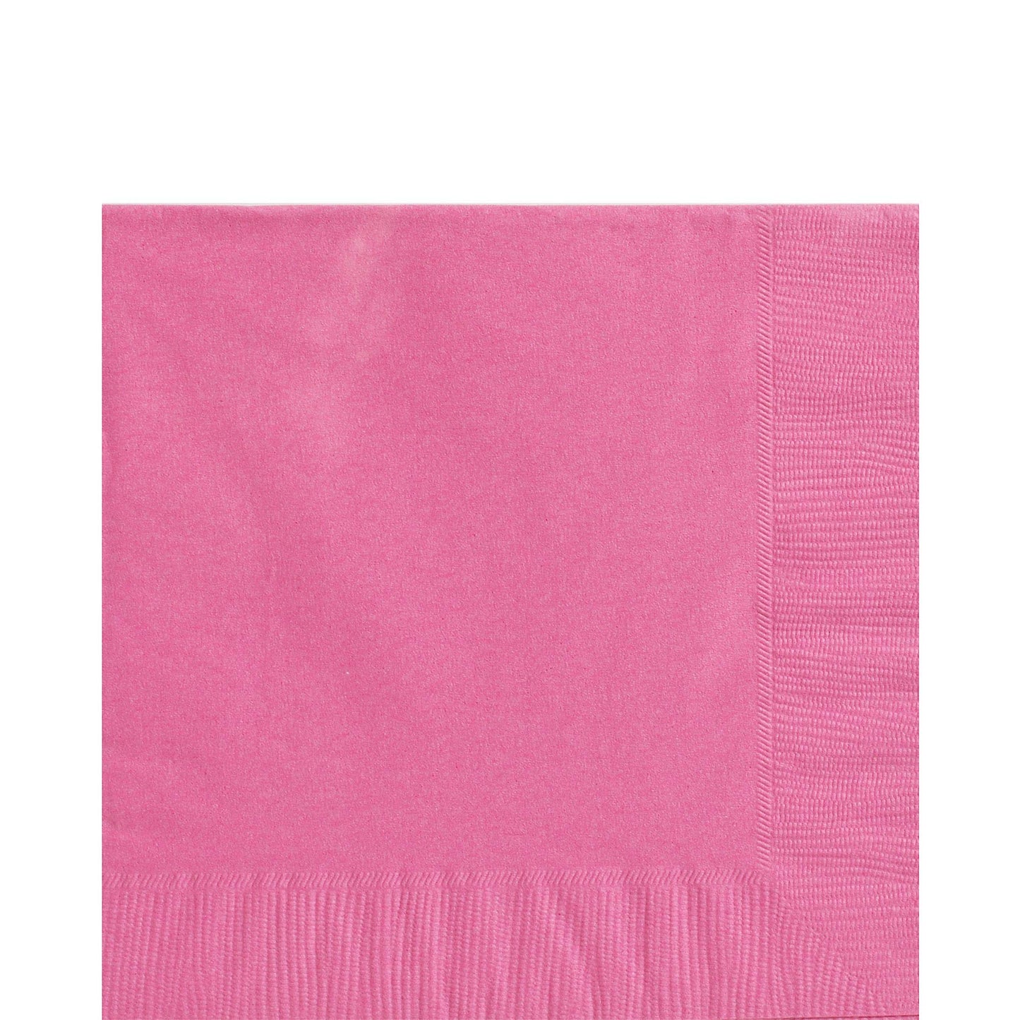Amscan Bright Pink Luncheon Napkins-100 Pcs, 6 1/2' X 6 1/2'