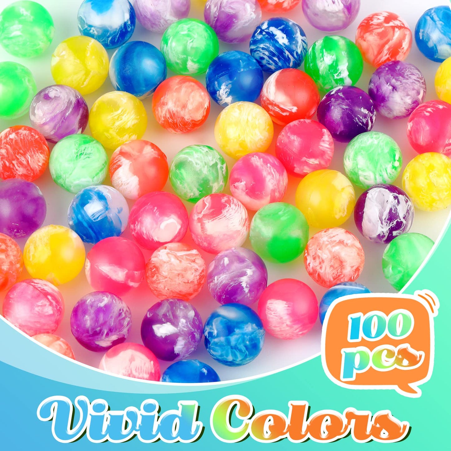 Sumind 100 Pcs Small Bouncy Balls In Bulk Rubber High Bouncing Balls Mini Bouncy Balls For Birthday Party Favors Gift Game Prize