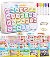 Huijing Montessori Preschool Learning Activities Newest 29 Themes Busy Book - Workbook Activity Binder / Toys For Toddlers, Auti