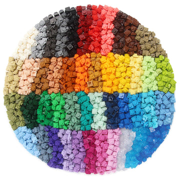 Feleph Basic 2300 Pieces Plate 1x1 Bricks 46 Colors Parts Building Play Blocks Set Toy Classic Accessories Compatible with 3024