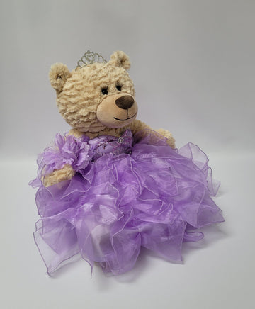 Kinnex Collections Since 1997 20'' Quince Anos Quinceanera Last Doll Teddy Bear With Dress (Centerpiece) ~ Arc16832-5R (Lavender