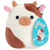 Squishmallows 5-Inch Ronnie The Brown Cow Plush Toy - Soft & Squishy Collectible - Perfect Gift for Kids