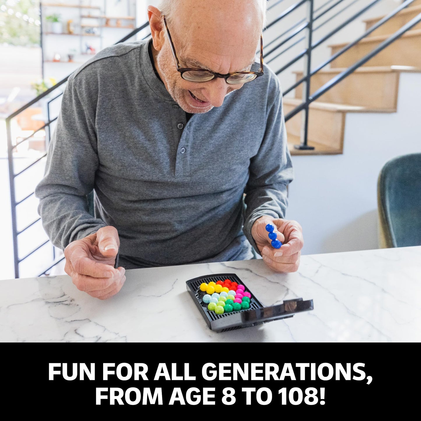 Educational Insights Kanoodle Genius 3-D Puzzle Brain Teaser Game For Adults, Teens And Kids, Travel Games, Gift For Ages 8+