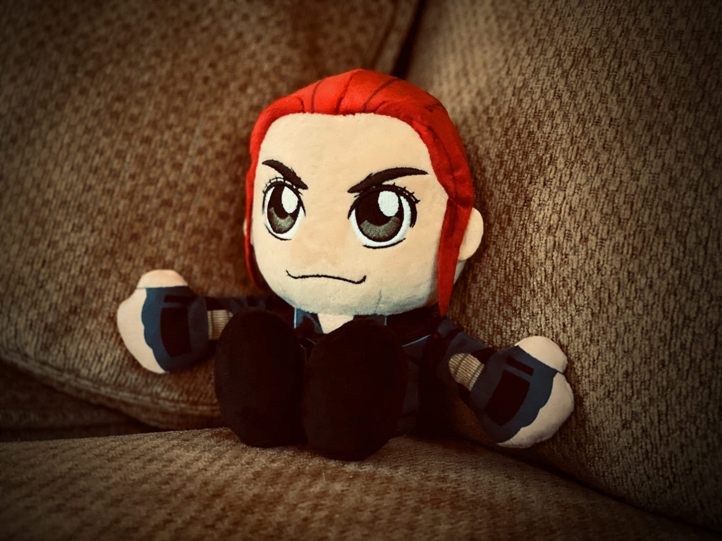 Bleacher Creatures Marvel Black Widow 8' Kuricha Sitting Plush- Soft Chibi Inspired Toy