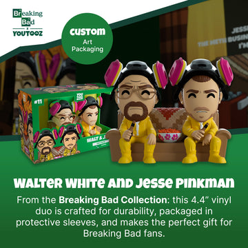 Youtooz Breaking Bad Figures - Walter White & Jesse Pinkman, 4.4" Vinyl Collectible, Black, One Size