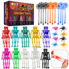 Labeol 36PCS Halloween Stretchy Toys Party Favors Skeleton Bat Pumpkin for Kids Boys Girls Assorted Color Squishy Toys for Happy