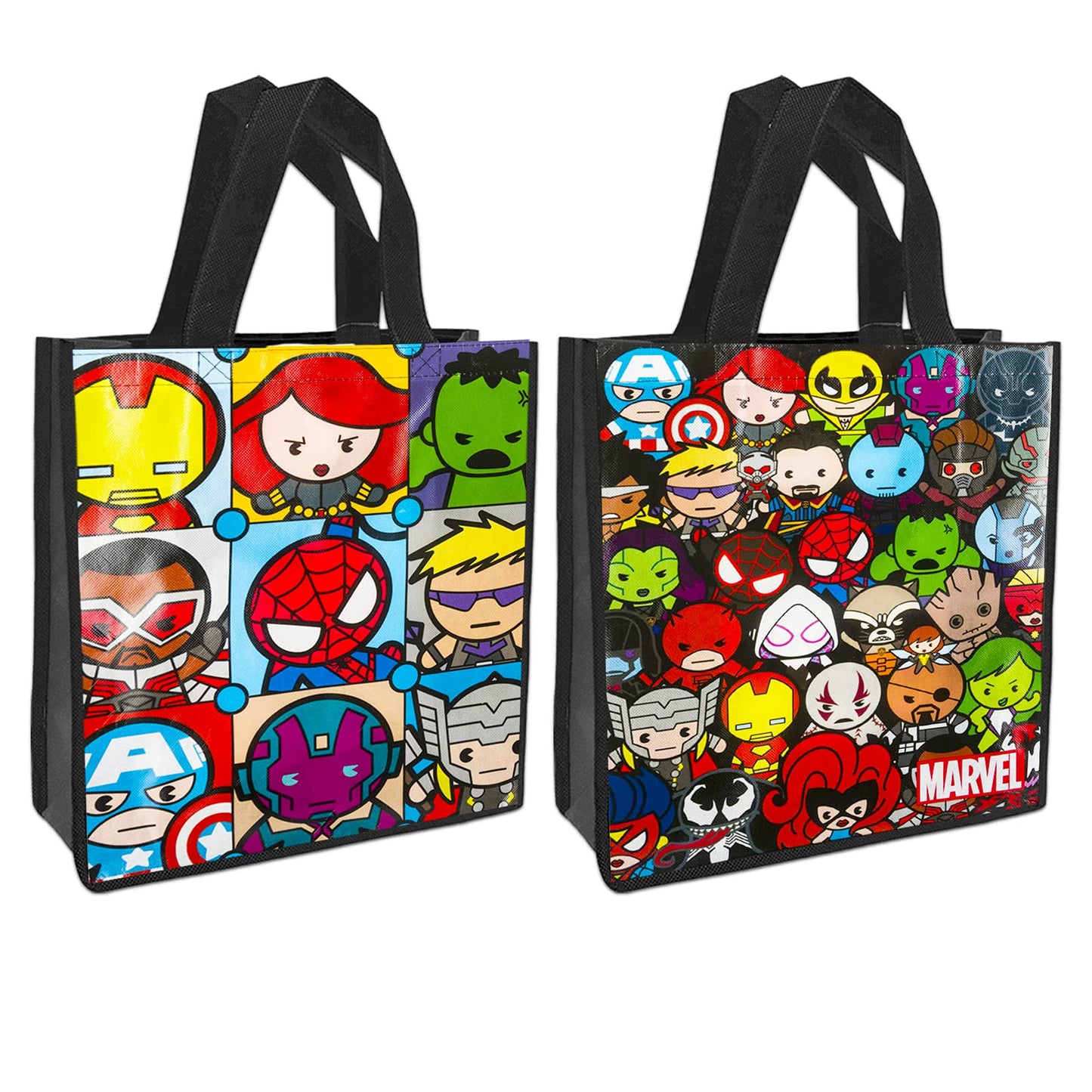 Marvel Spiderman Plush Doll And Avengers Tote Bag Set - Bundle With 20' Spiderman Plush Doll With Adjustable Straps Plus One Kawaii Avengers Tote, Stickers, And More (Spiderman Gifts)