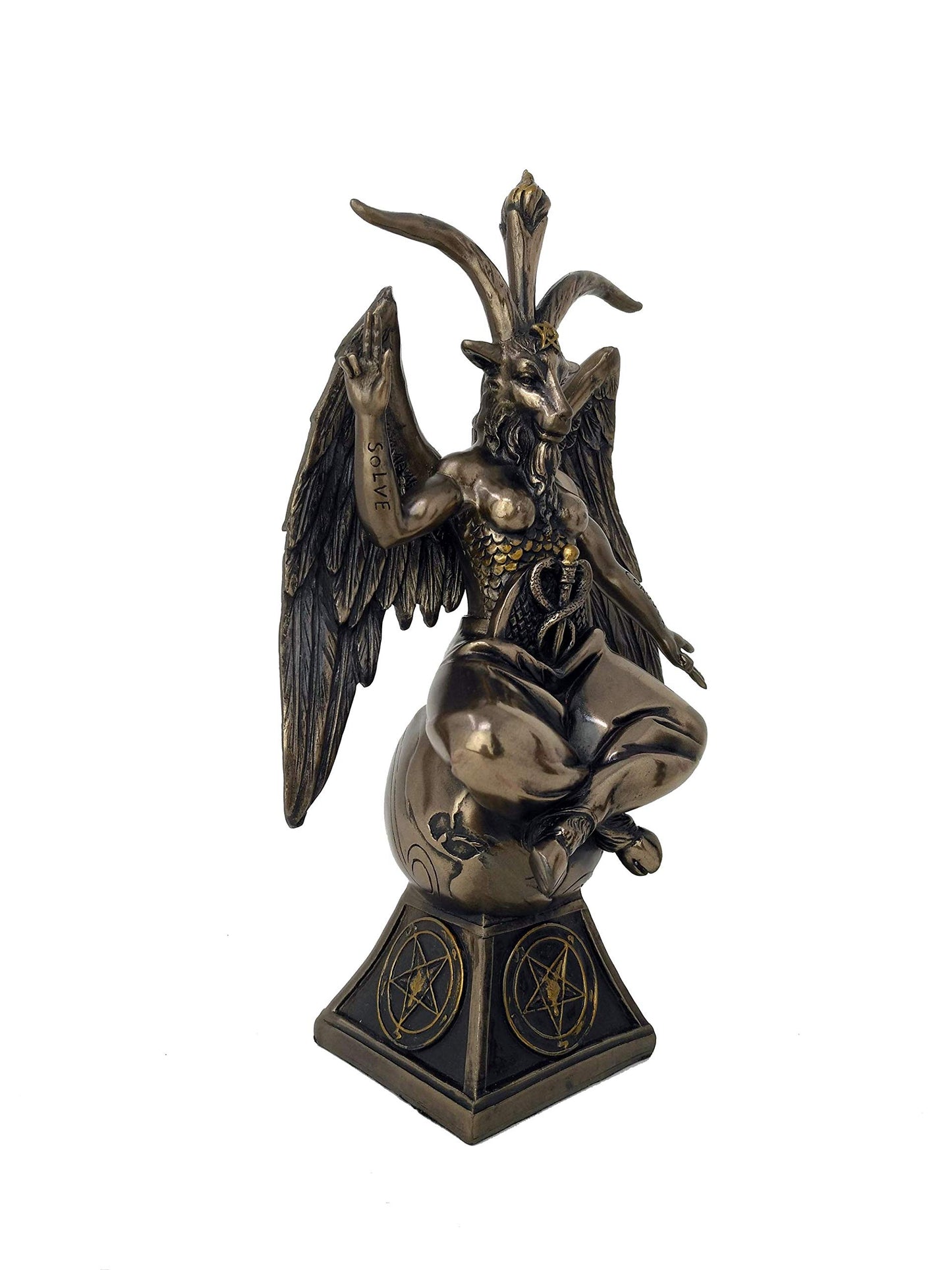 Ebros Gift Baphomet Figurine The Sabbatic Goat Satanic Church Decorative 9.5' H Statue