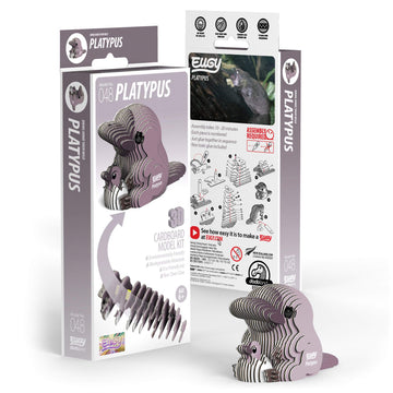 Eugy Platypus 3D Puzzle, 21 Piece Eco-Friendly Educational Toy Puzzles For Boys, Girls & Kids Ages 6+