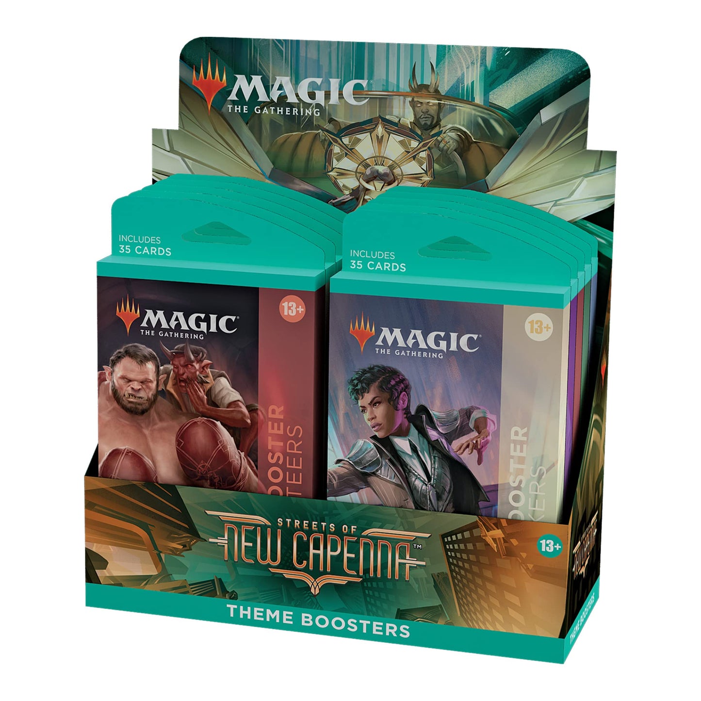 Magic The Gathering Wizards Of The Coast Streets Of New Capenna Theme Booster Display (10) English