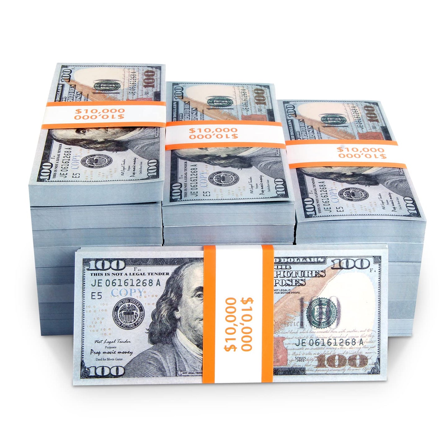 BSSuperU 300PCS Prop Money Play Money for Kids Pretend Play, Develops Early Math Skills, Prop Money for Board Game, Moive, Magic