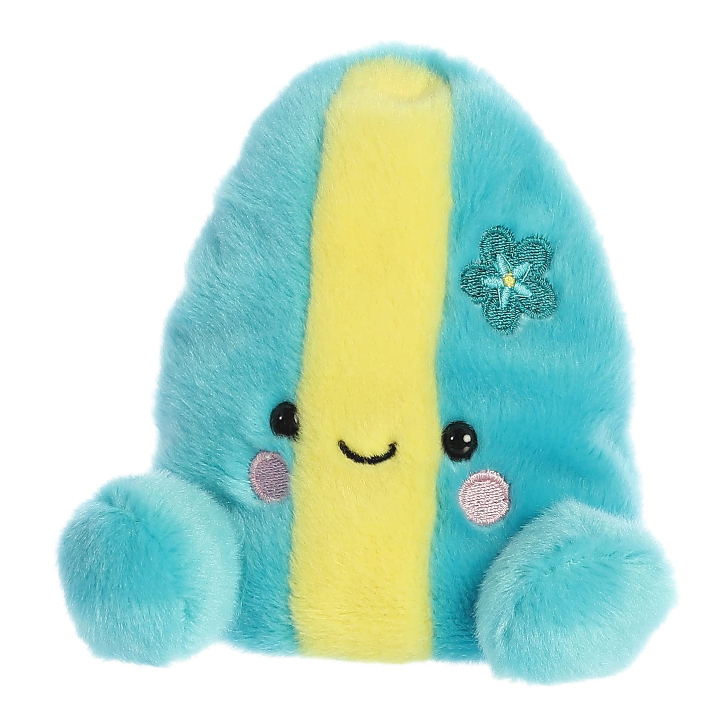Aurora Adorable Palm Pals Fynn Surfboard Stuffed Animal - Pocket-Sized Play - Collectable Fun - Blue 5 Inches