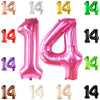 Katchon, Hot Pink 14 Balloon Numbers - Giant, 40 Inch | Hot Pink 14 Birthday Balloons For Hot Pink 14Th Birthday Decorations For Girls | Hot Pink 14 Balloons | Pink 14 Birthday Decorations For Girls