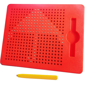 RAINBOW TOYFROG Magnetic Drawing Board - Sensory Activity for Kids 4-8, Red, ABS Material, Perfect Travel Toy
