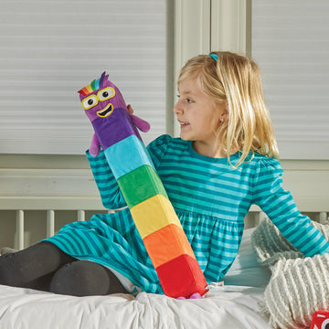 Hand2Mind Numberblock Seven Playful Pal Plush, Numbers For Toddlers, Preschool Math Learning Toys, Stuffed Animal Plushies, Coun